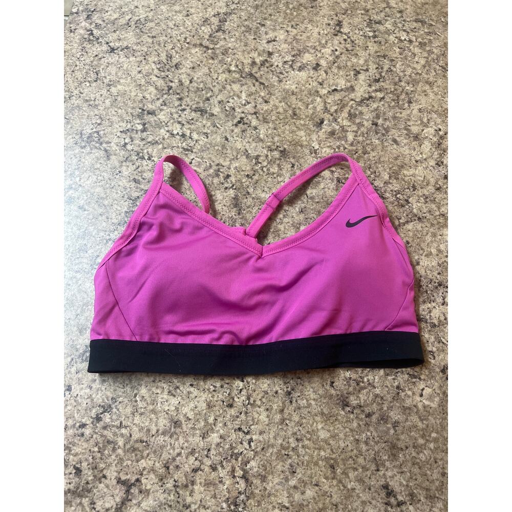 Nike Sports Bra Size Large Pink